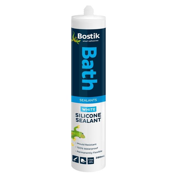 Bulk Pack x 3 Bostik Sealant Bath 280ml White