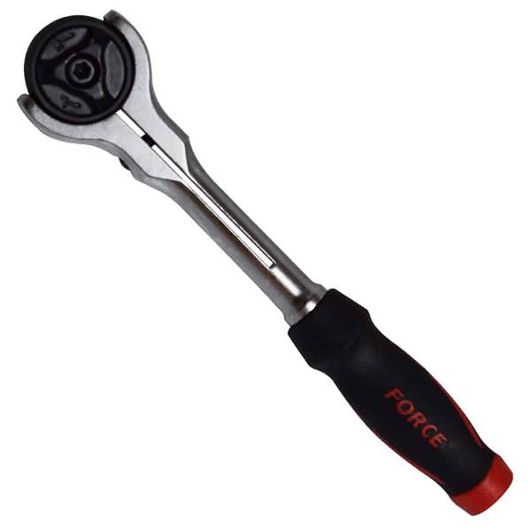 Force 1/4 Dr Ratchet Flexible Round Handle 72 Teeth