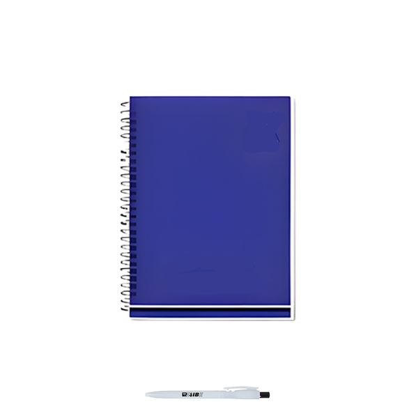 2 Pack Quality Colored Front Wire Bound 80 Pages A5 NoteBook + ReVibe Pen