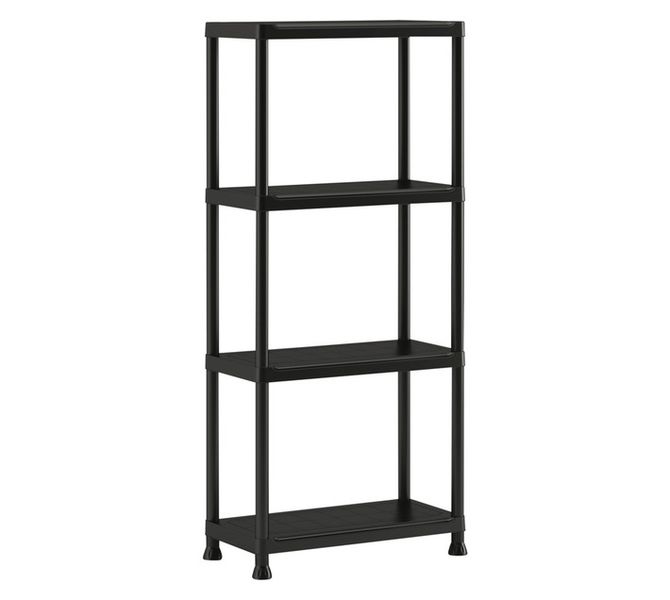 4 Tier Shelf - Black (300 x 600 x 1350mm)