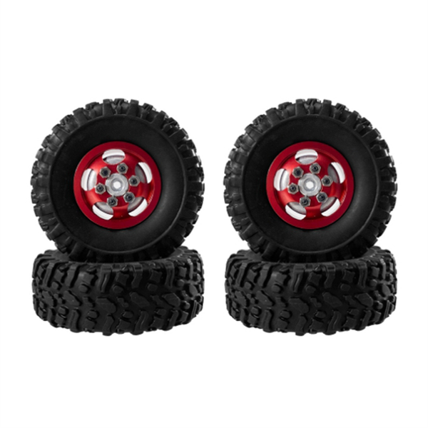 Rc Car Wheel Hubs and Tires Set for Mn Model 1/12 Mn82 Lc79 Mn78