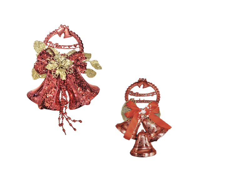 Christmas Decoration - Bell, Ball And Bow (M+S)