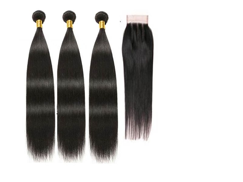 20 Inch 100% Brazilian Hair Bundles and Closure