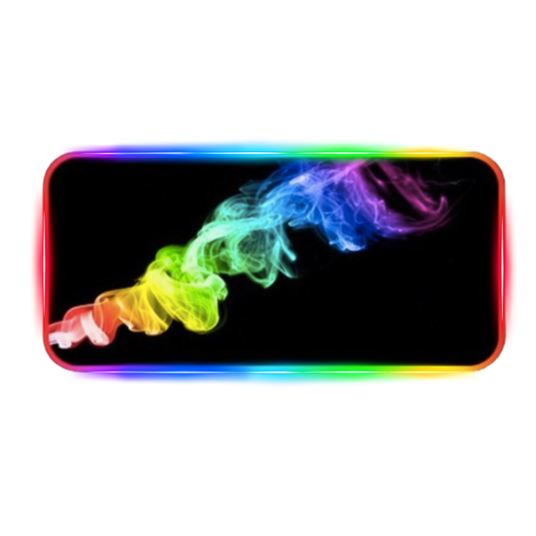 XXL - Antislip LED RGB Gaming Deskpad - Smoke