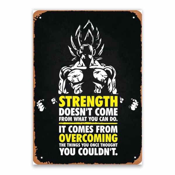 Quote Goku Silhouette Poster - A1