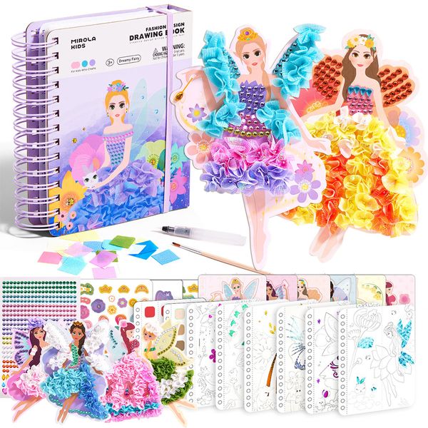 Mirola Kids - Fashion Design Arts &amp; Crafts Book Set - Dreamy Fairy