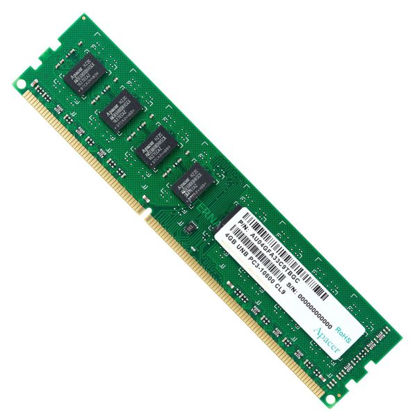 Apacer 4GB PC3-10600U DDR3-1333Mhz Desktop Memory