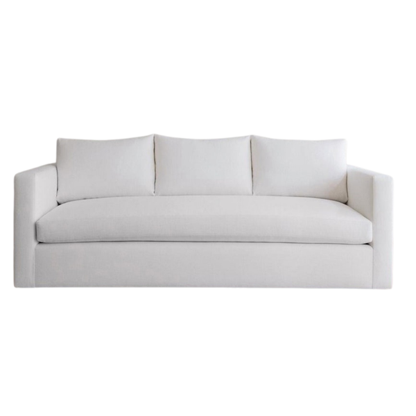 White Haven Myna White Cotton 3-Seater Sofa - Pride Ornamental