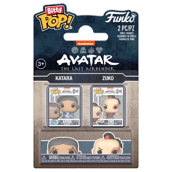 Funko Bitty Pop! Nickelodeon: Avatar The Last Airbender-Katara &amp; Zuko 2Pack