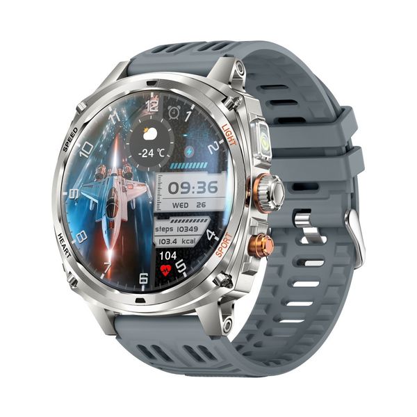 Gray V95 Men Smartwatch Bt Call 1.75" Led Light image