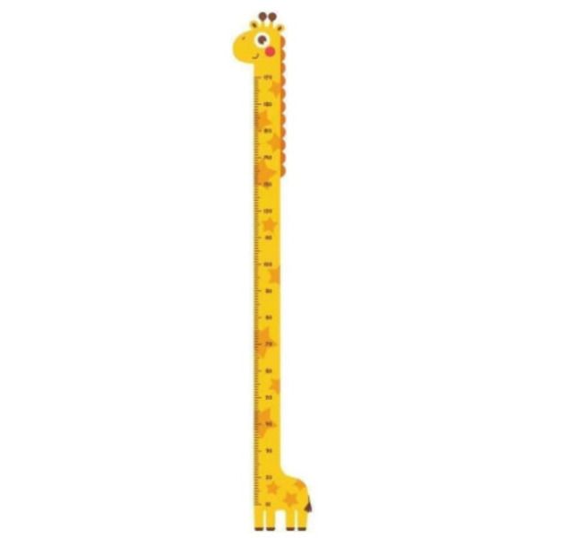 Sticker Giraffe Growth Adventure - PVC Height Chart for Kids