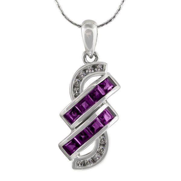 Unheated Rhodolite Garnet Dainty Snake Chain Solid Sterling Silver Necklace