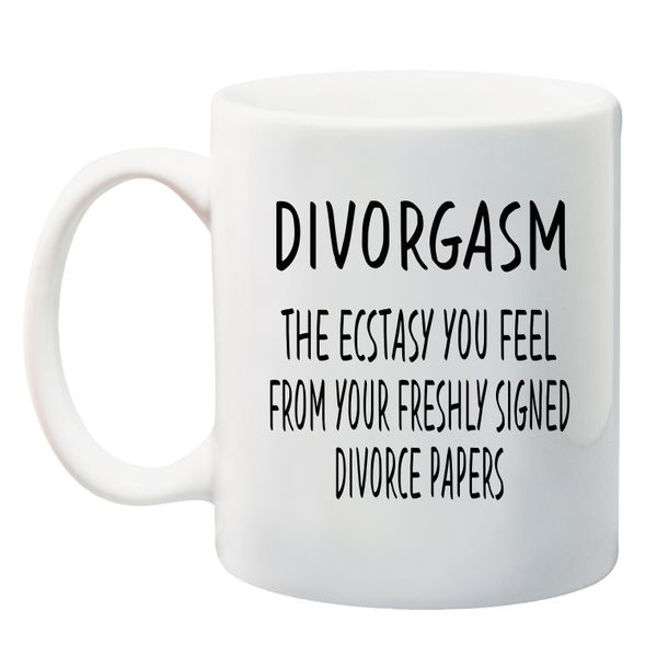 Qtees Africa - Divorce - Divorgasm mug