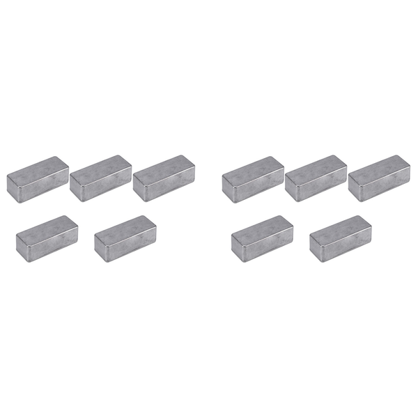5 Pieces Guitar Effects Pedal Aluminum Stomp Box Enclosure 1590A