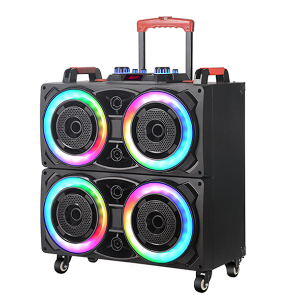 High Power Wireless 8 Inch Subwoofer Colorful Karaoke Trolley NDR-8888