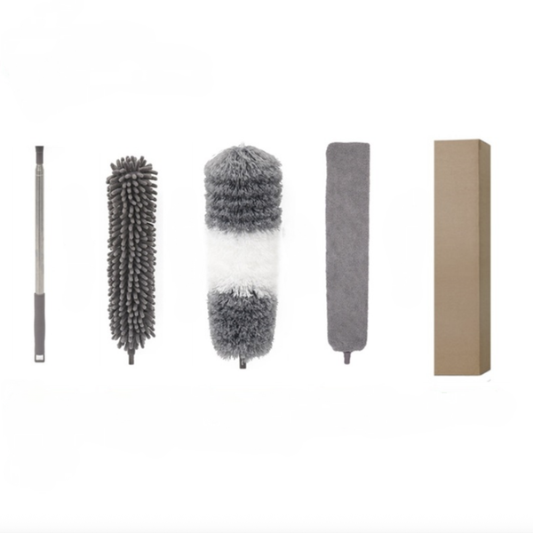 4Packs Multifunctional Microfibre Brush Gap Mop Telescopic Washable Duster
