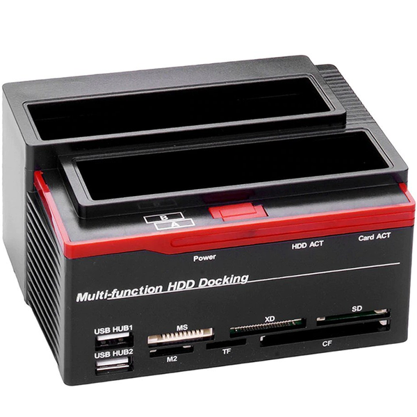 Multifunction IDE SATA SDD HDD Docking Station Card Reader Q-HD50