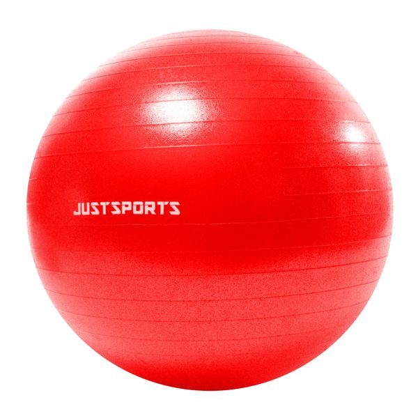 Justsports Anti-burst Exercise Ball 65cm - Red