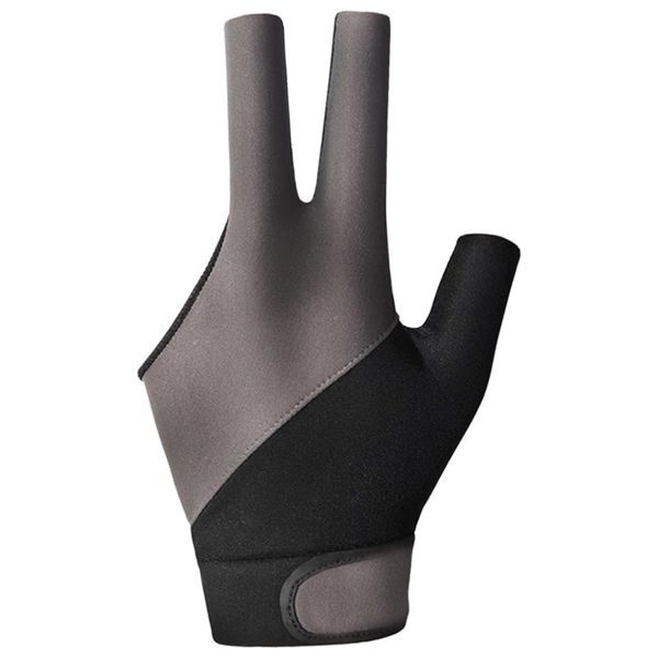 Left Hand Three Fingers Billiard Glove Snooker Cue Elastic Glove for Adults
