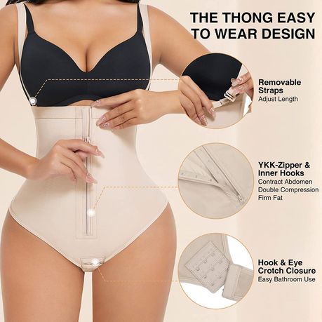 High Waist Tummy Compression Thong | Panty Shapewear