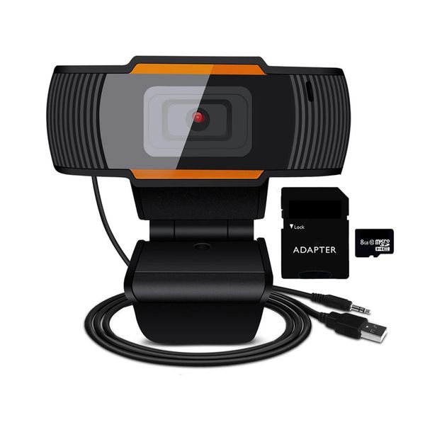Auto Focusing Desktop Full HD Up To 1080p Web Cam With 8GB SD Card