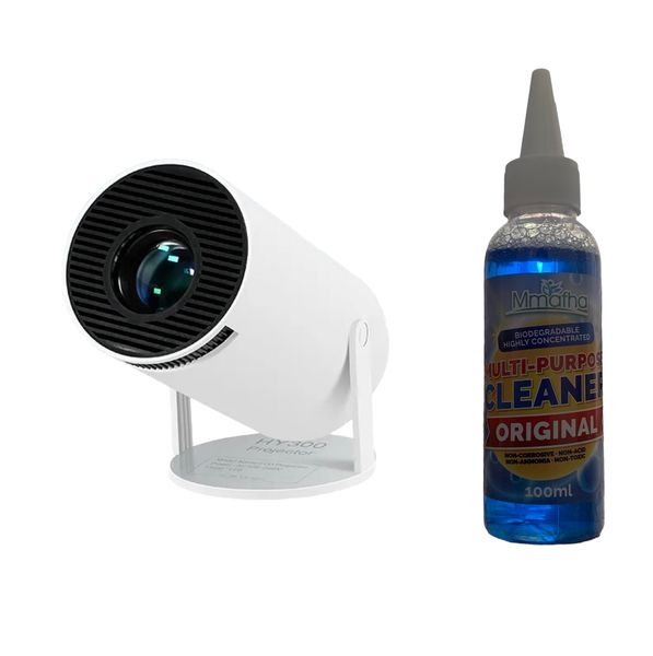 4k Ultra Hd Projector with Remote &amp; Multipurpose Cleaner