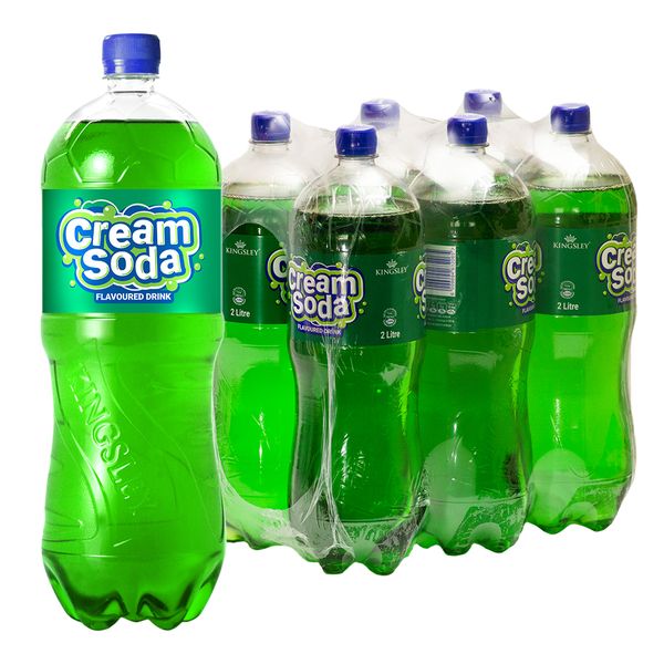 Kingsley Sparkling Soft Drink - Cream Soda (6 x 2L)
