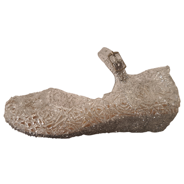 Silver Glitter Princess Shoes