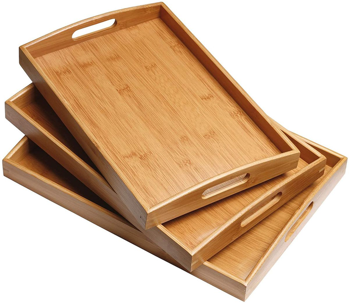 Dream world Bamboo Trays Three Different Sizes