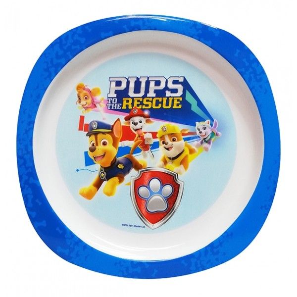 Paw Patrol Canine Rescue Square Shaped Plate