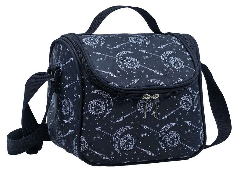 Lunch Bag Portable Foil Cooler 735 - Black Sun 6L