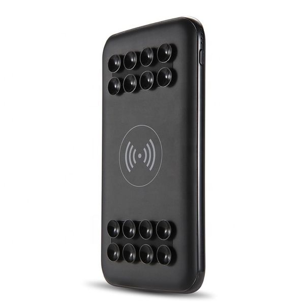 Qi -5000mAh Cute Wireless Power Bank with Suction Cups