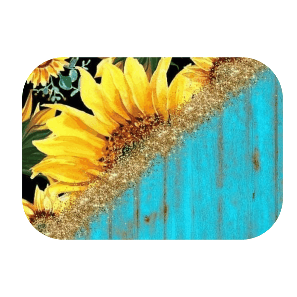 Golden Sunflower Printed Mouse Pad