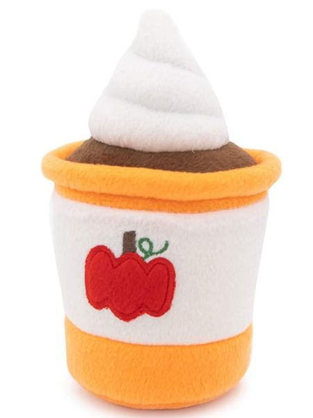 ZippyPaws NomNomz Plush Squeaky Dog Toy - Pumpkin Spice Latte