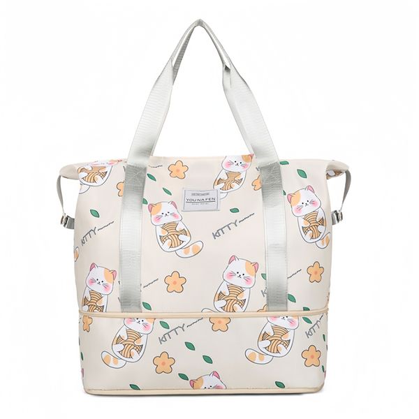 Water-Resistant Dry-Wet Separation Fashion Fitness Travel Bag