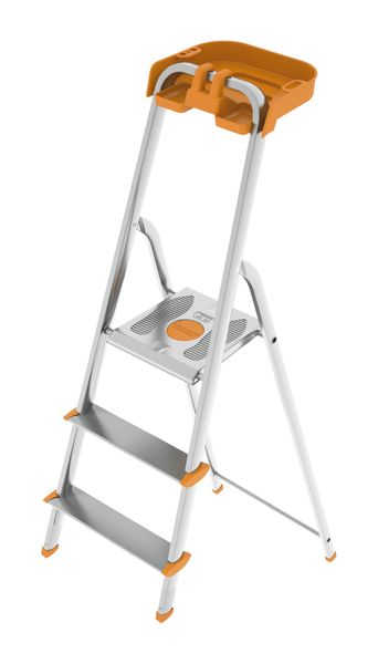 Colombo 61cm 3-Step Non-Slip Wide Platform Ladder with Tools Case - Attica
