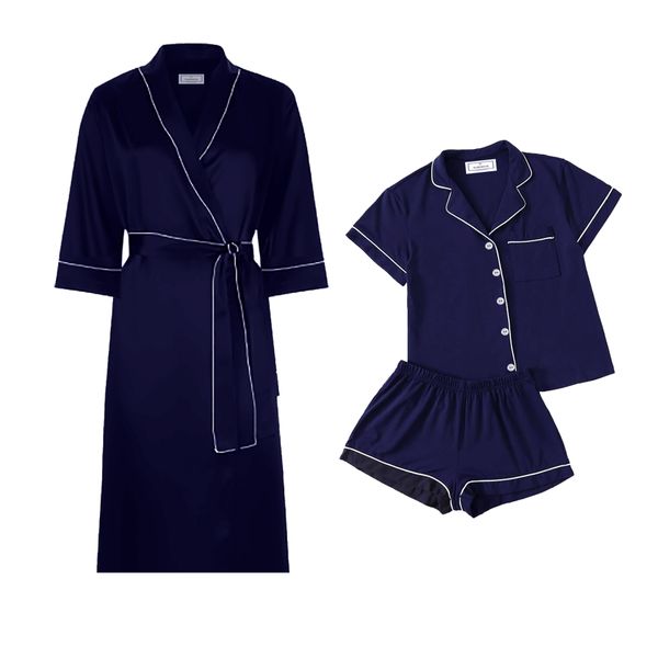 PJ Warehouse Navy Summer PJ and Gown