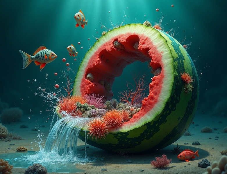 Modern Canvas Wall Art Home Decor - Watermelon