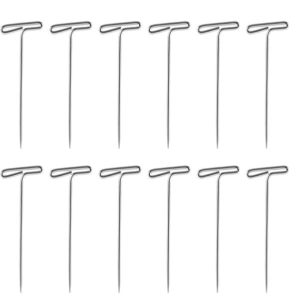 Extra-Long Wig T-Pins - 12PCS