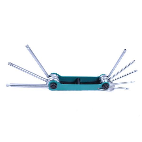 Proskit 8PK-021L 8-Piece Folding Tamper-Proof Star Key Wrench Set