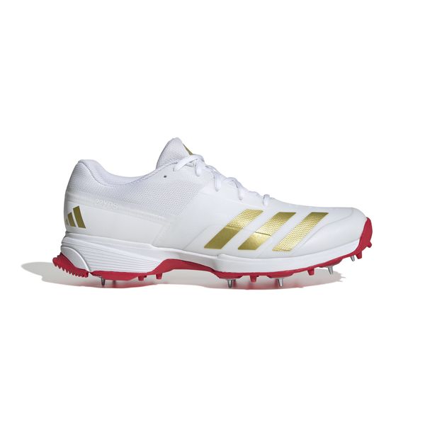 adidas Men's 22YDS Cricket Shoes - Forward White/Gold Metallic
