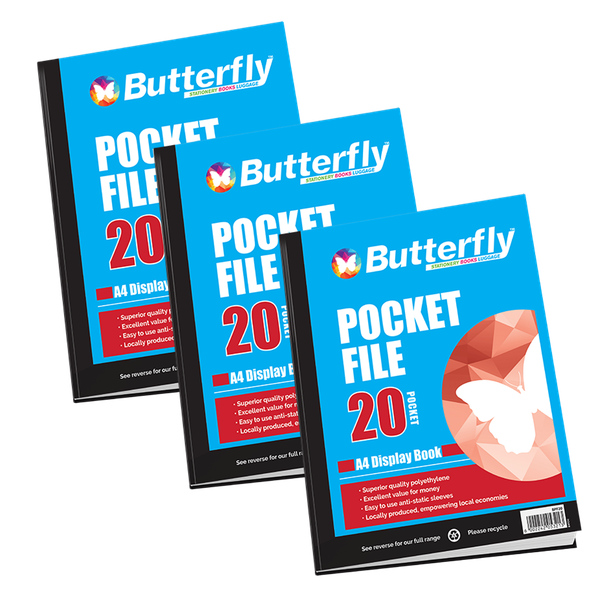 Pocket File - A4 50 m 20 Pocket Display Book X3