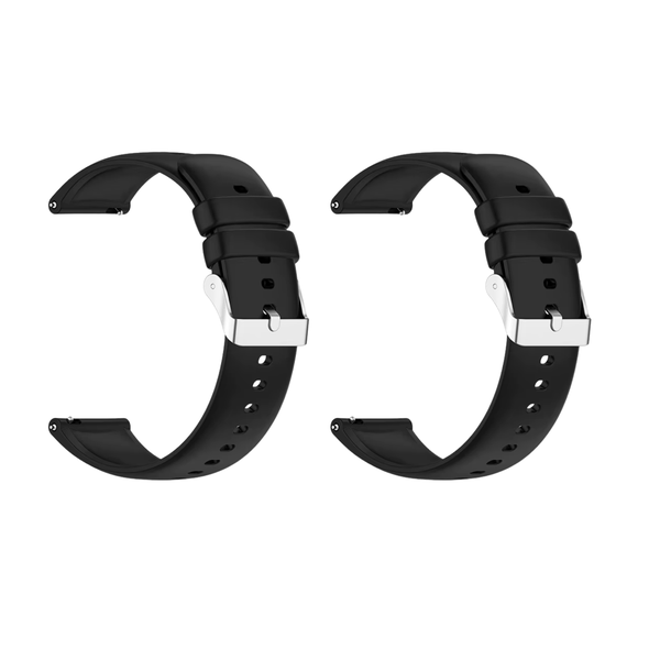 Twin Pack Universal 22mm Watch Band / Silver buckle