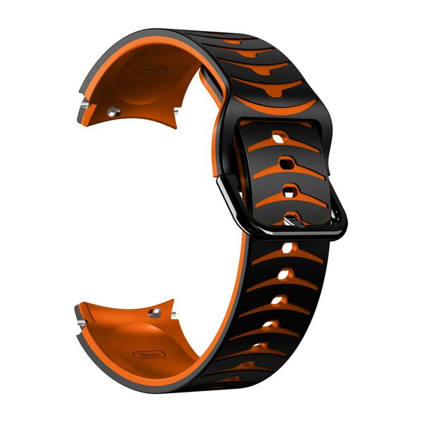 Arrow Strap Compatible with Samsung Galaxy Watch 4/5/6/7 - Black/Orange