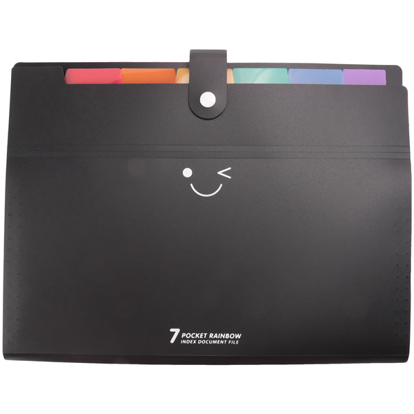 Expanding File Folders 7 Pockets A4 Plastic File Folder Organizer