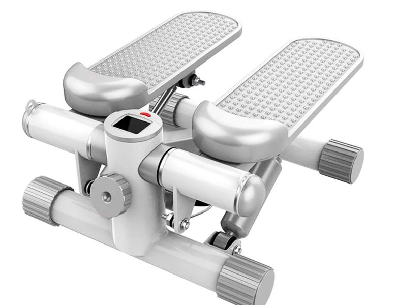 Zoolpro Elliptical Pedal Electric Resistance Stepper - Grey and White