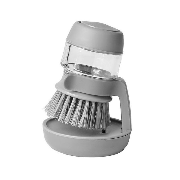 Automatic Liquid - Dispensing Pot and Dish Brush for Home Kitchen Cleaning