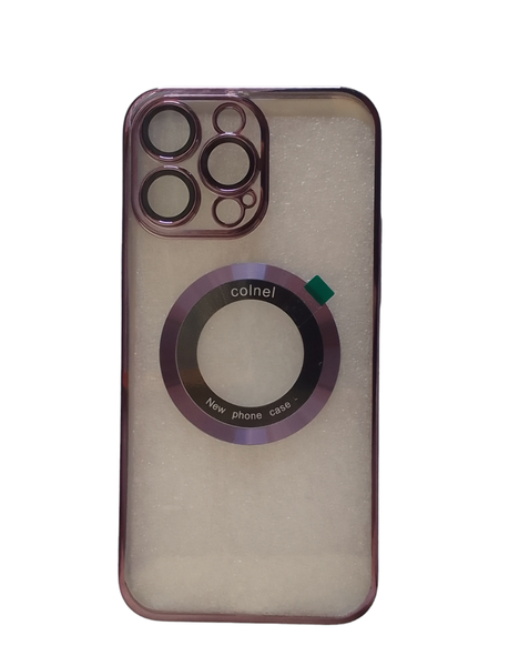 Clear Silicone - MagSafe - Cover For iPhone 14 pro max with lens protecter