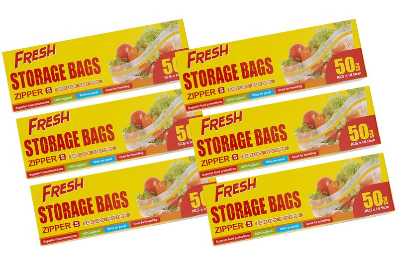 Fresh Zipper Bag Bundle - Small - 6 Boxes of 50's