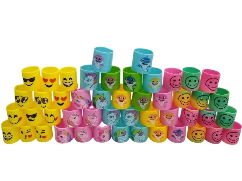Mini Plastic Slinkies With Characters On Each - Set of 48 - Umlozi